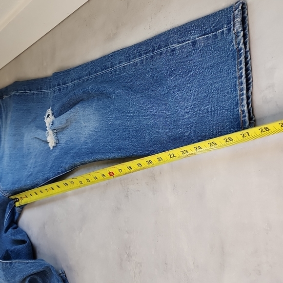 Levi's sz. 31 wedgie jeans distressed busted knee free people 22861-0059 FP - Picture 17 of 17